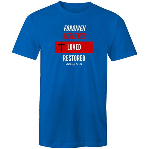 Image of Forgiven | Redeemed | Loved | Restored Staple - Mens T-Shirt