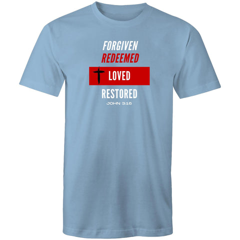 Image of Forgiven | Redeemed | Loved | Restored Staple - Mens T-Shirt