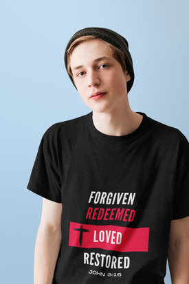 Forgiven | Redeemed | Loved | Restored - Tall Tee T-Shirt